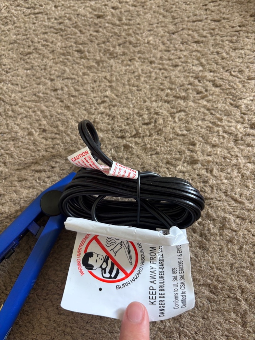 Wet Brush Electric Blue Hair Straightener - Picture 5 of 5